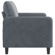 Vidaxl 2-Seater Sofa in Dark Grey Polyester