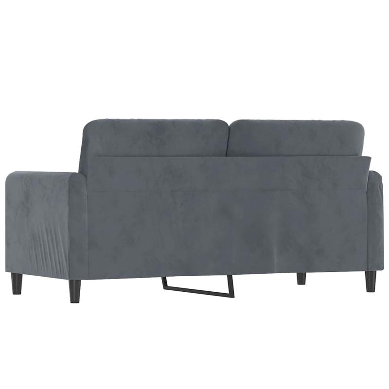 Vidaxl 2-Seater Sofa in Dark Grey Polyester