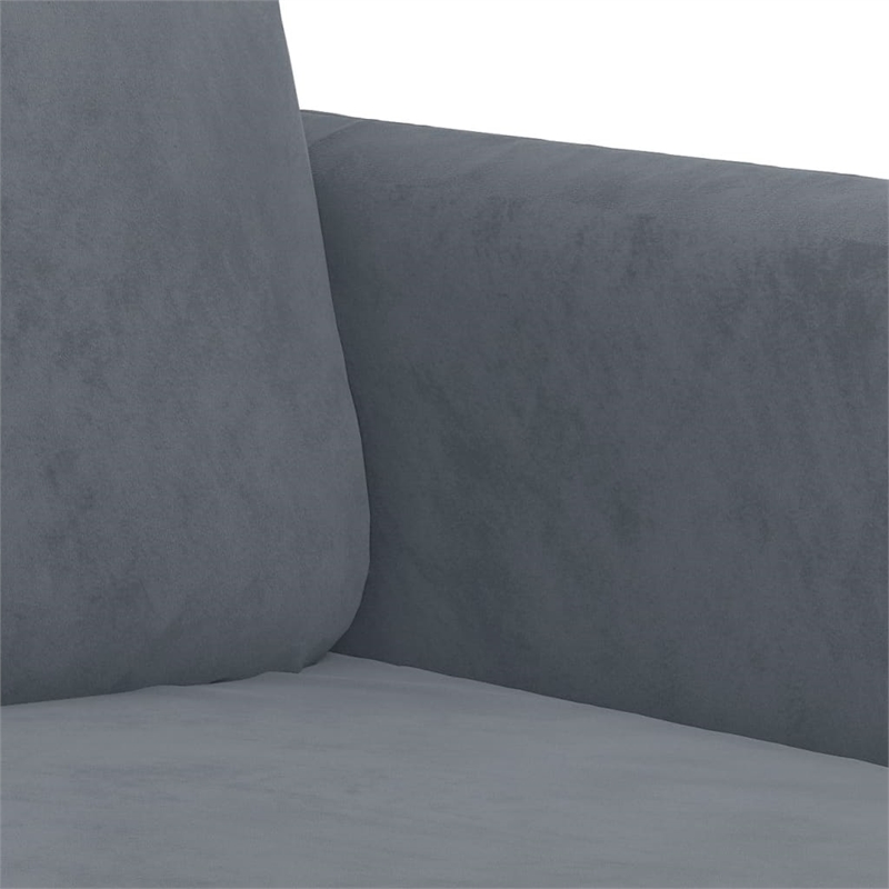 Vidaxl 2-Seater Sofa in Dark Grey Polyester