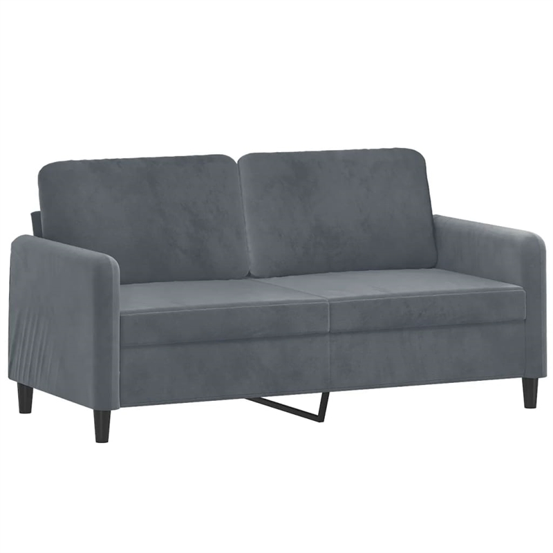 Vidaxl 2-Seater Sofa in Dark Grey Polyester