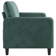 Vidaxl Metal 3-Seater Sofa in Dark Green Velvet