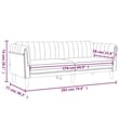 Vidaxl Sofa in Dark Grey Polyester Velvet