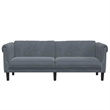 Vidaxl Sofa in Dark Grey Polyester Velvet