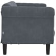 Vidaxl Sofa in Dark Grey Polyester Velvet