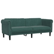 Vidaxl Sofa in Dark Green Polyester Velvet