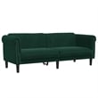 Vidaxl Sofa in Dark Green Polyester Velvet