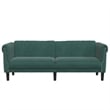 Vidaxl Sofa in Dark Green Polyester Velvet