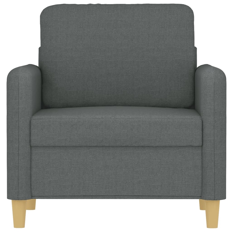Vidaxl Single Sofa Chair in Dark Grey Polyester