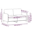 Vidaxl Metal 2-Seater Sofa in Black