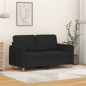 Vidaxl Metal 2-Seater Sofa in Black