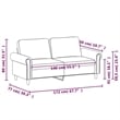 Vidaxl Metal 2-Seater Sofa in Dark Gray Polyester