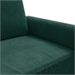 Vidaxl Metal 2-Seater Sofa in Dark Green Polyester