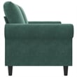 Vidaxl Metal 2-Seater Sofa in Dark Green Polyester