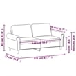 Vidaxl Metal 2-Seater Sofa in Dark Green Polyester