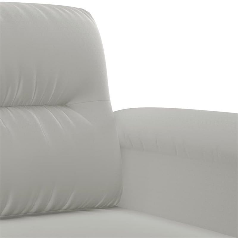 Vidaxl Single Sofa Chair in Light Grey Microfiber