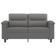 Vidaxl 2-Seater Sofa in Dark Grey Microfiber Fabric