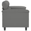 Vidaxl 2-Seater Sofa in Dark Grey Microfiber Fabric
