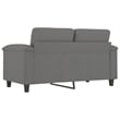 Vidaxl 2-Seater Sofa in Dark Grey Microfiber Fabric