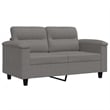 Vidaxl 2-Seater Sofa in Dark Grey Microfiber Fabric