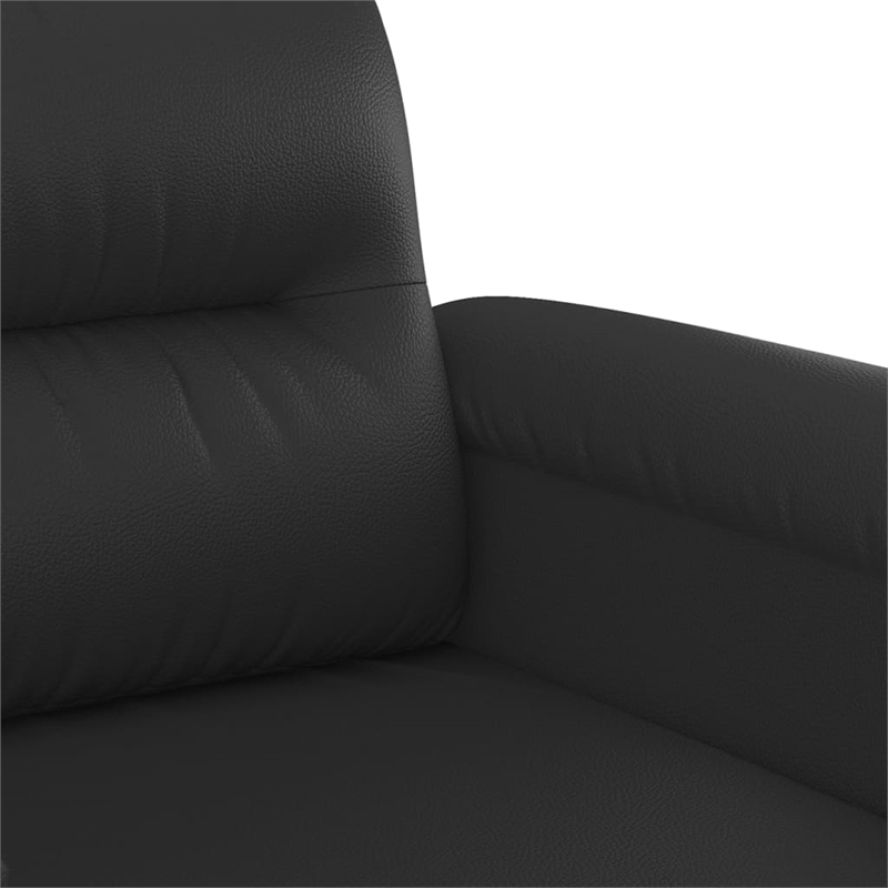 Vidaxl 2-Seater Sofa in Black Faux Leather
