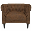 Vidaxl Chesterfield Single Sofa Chair in Brown