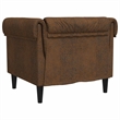 Vidaxl Chesterfield Single Sofa Chair in Brown