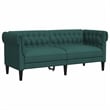 Vidaxl Chesterfield Sofa in Dark Green