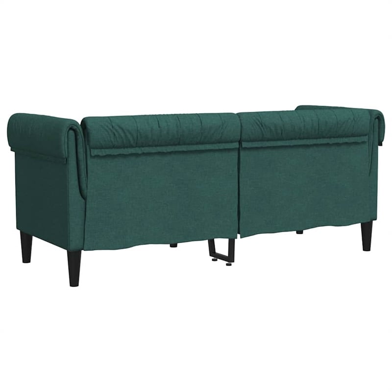 Vidaxl Chesterfield Sofa in Dark Green