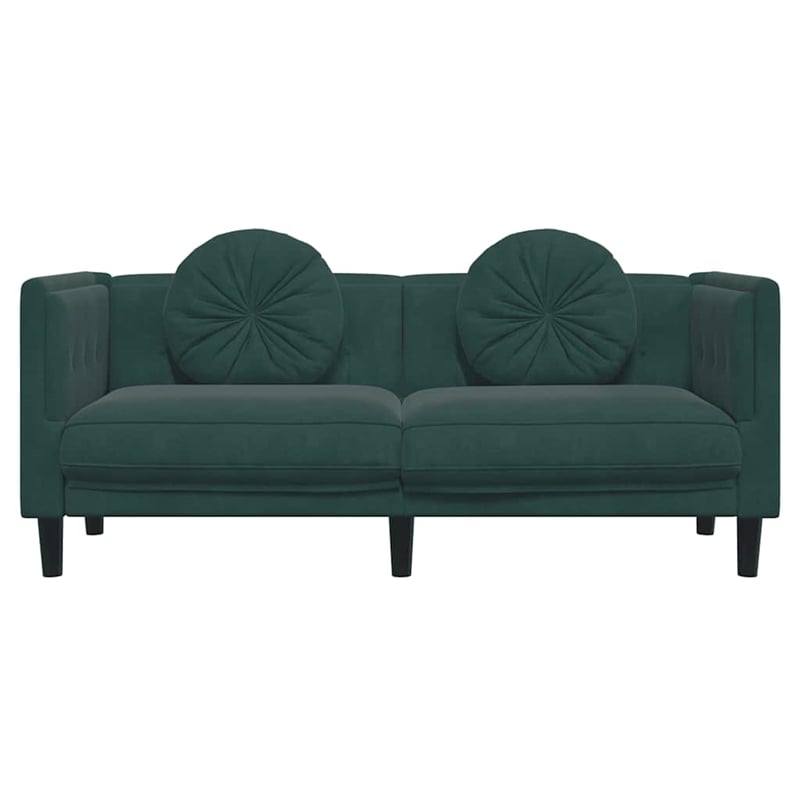 Vidaxl Sofa in Dark Green Polyester