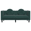 Vidaxl Sofa in Dark Green Polyester