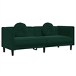 Vidaxl Sofa in Dark Green Polyester Velvet