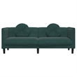 Vidaxl Sofa in Dark Green Polyester Velvet