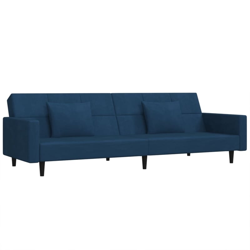 Vidaxl Sofa Bed in Blue Velvet
