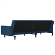 Vidaxl Sofa Bed in Blue Velvet