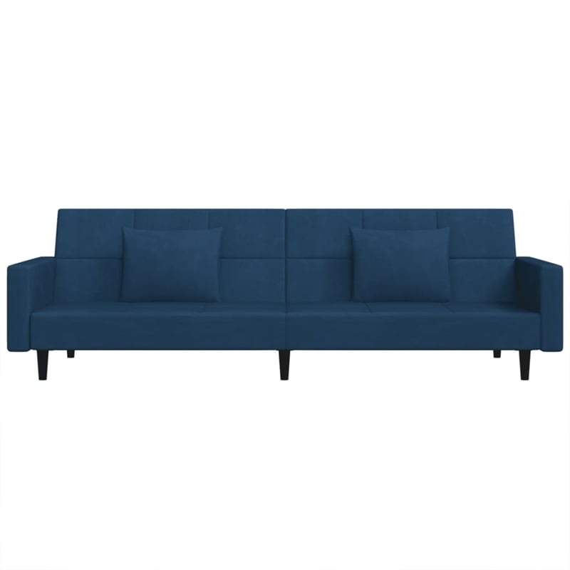 Vidaxl Sofa Bed in Blue Velvet