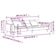 Vidaxl 2-Seater Sofa Bed in Black Velvet