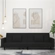 Vidaxl 2-Seater Sofa Bed in Black Velvet