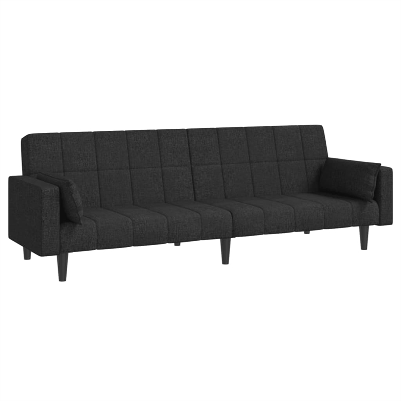 Vidaxl Sofa Bed in Black Fabric