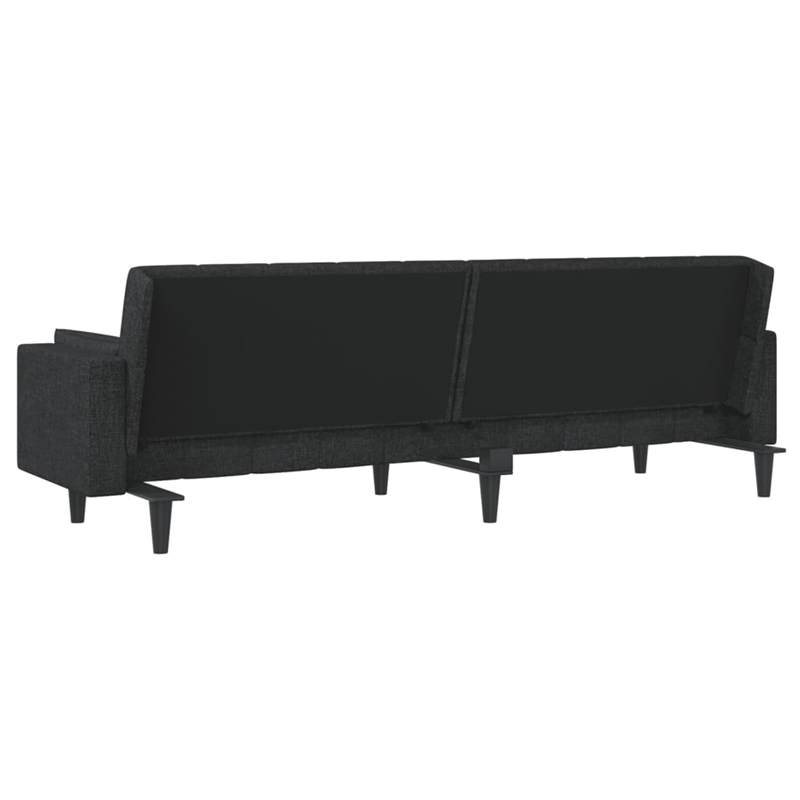 Vidaxl Sofa Bed in Black Fabric