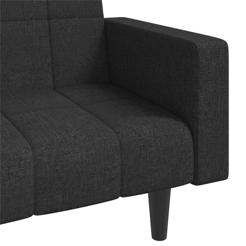Vidaxl Sofa Bed in Black Fabric