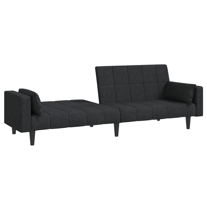 Vidaxl Sofa Bed in Black Fabric