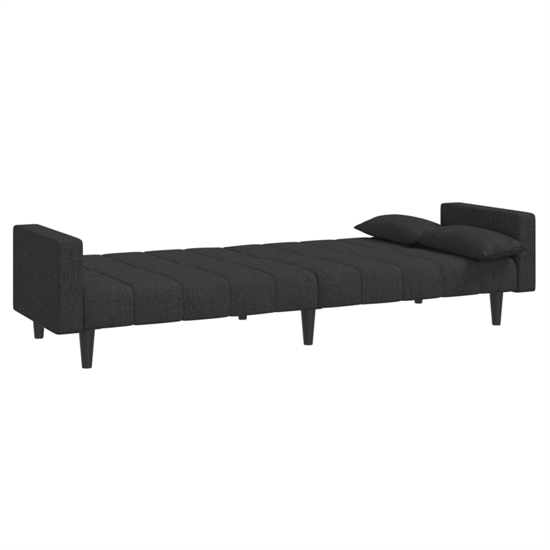 Vidaxl Sofa Bed in Black Fabric