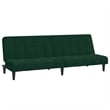 Vidaxl Sofa Bed in Dark Green Polyester Velvet