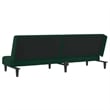 Vidaxl Sofa Bed in Dark Green Polyester Velvet