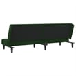 Vidaxl Sofa Bed in Dark Green Polyester Velvet