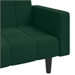 Vidaxl 2-Seater Sofa Bed in Dark Green Velvet