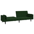 Vidaxl 2-Seater Sofa Bed in Dark Green Velvet