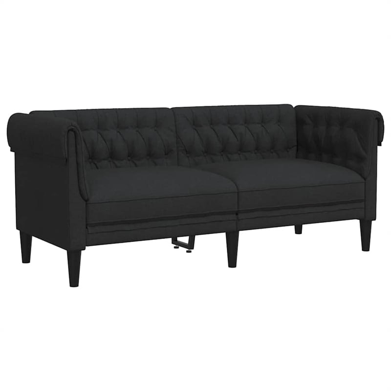 Vidaxl Chesterfield Sofa in Black