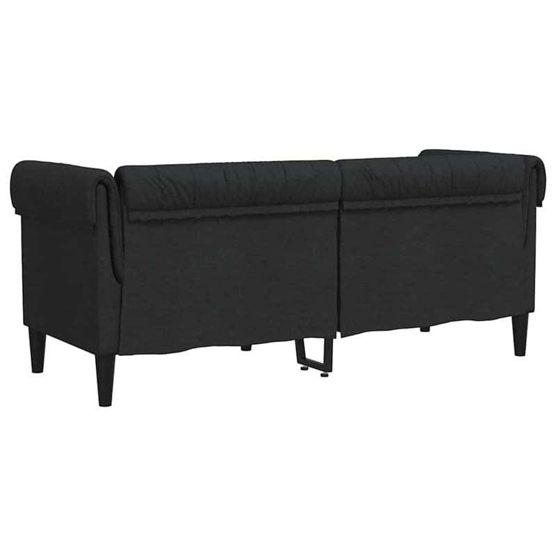 Vidaxl Chesterfield Sofa in Black