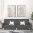 Vidaxl Wooden Frame Sofa Bed in Dark Grey